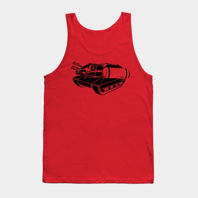 Nod Flame Tank Stencil Tank Top by DKrumpp